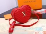 Supper Quality Copy L---V Mylockme BB Red Genuine Leather Sweet Heart Style Women's Bag